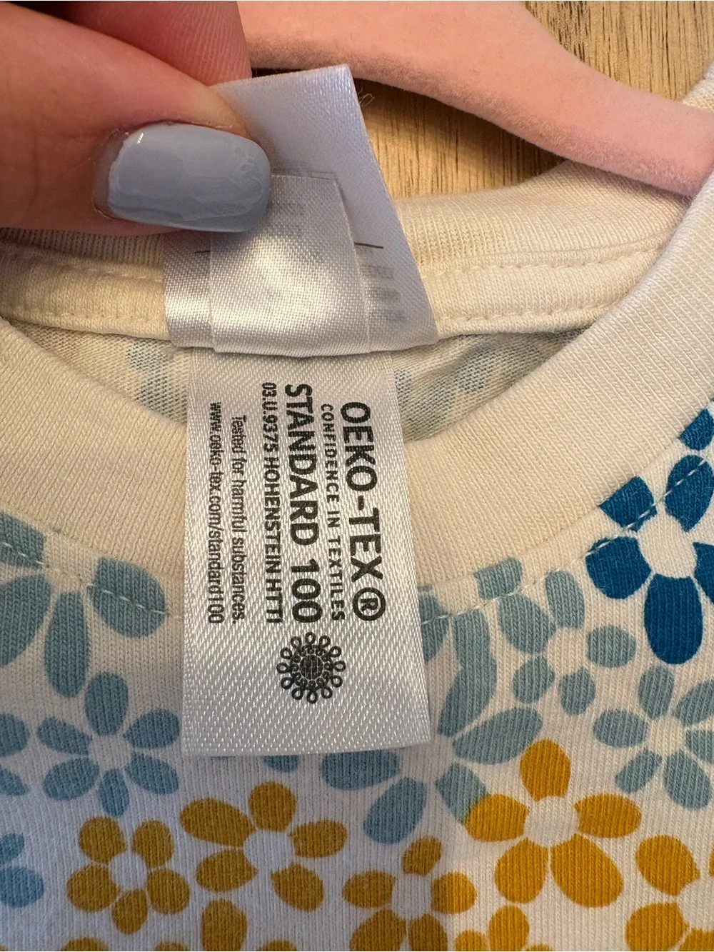 Hanna Andersson Toddler Tunic Dress Long Sleeve “Floral Rainbow on Ecru” 3T